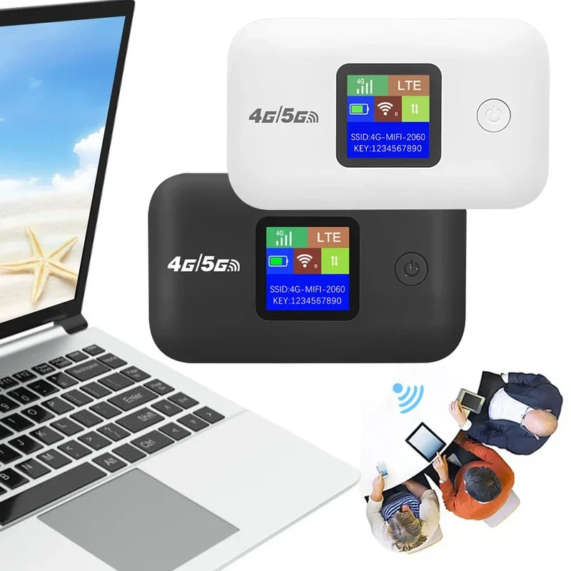 4G/5G Mobile WIFI Router 150Mbps 4G LTE Wireless Router 3500mA Portable Pocket MiFi Modem with Sim Card Slot Mobile WiFi Hotspot