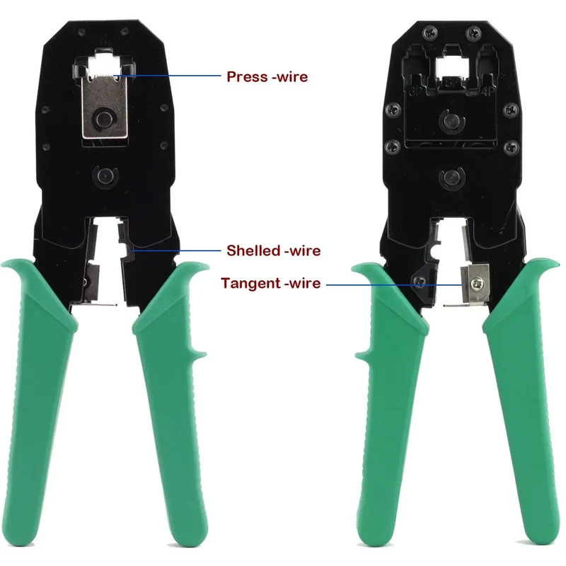 RJ45 Crimper RJ11 RJ45 Crimping Tool Ethernet Network LAN Cable Crimper Cutter Stripper Plier for 6P 8P RJ11 RJ12 RJ45