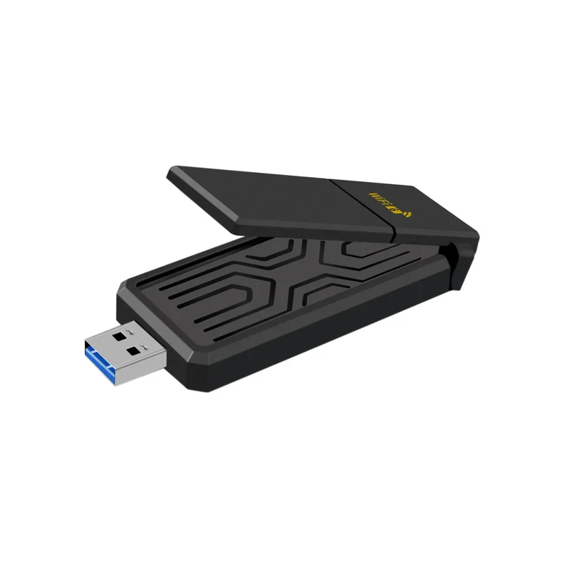 Wifi 6 USB Dual Band Wireless Network Card 1800Mbps 2.4GHZ with Antenna USB3.0 Wireless Adapter for Laptop Desktop Computer