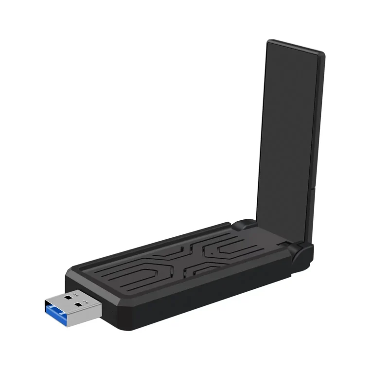 Wifi 6 USB Dual Band Wireless Network Card 1800Mbps 2.4GHZ with Antenna USB3.0 Wireless Adapter for Laptop Desktop Computer