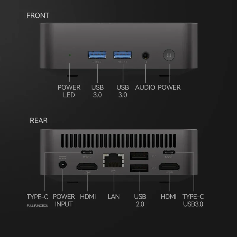 Mini Computer Windows 11 Intel Core I9 8950HK 16GB DDR4 1TB SSD PC Gamer PC Dual WIFI 6 BT5.2 4K HD Mini Gaming Pc Desktop