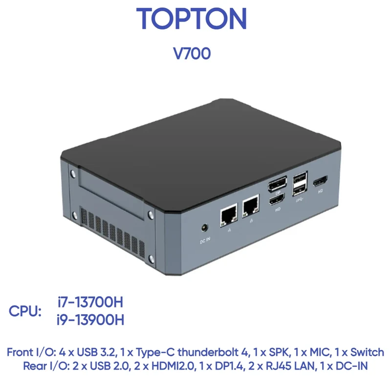 Super Deal Mini PC 13th Gen Intel i9-13900H Mini Computers(14 Cores,20 Threads) 64GB DDR4 & 4TB SSD Windows 11 Desktop PC WiFi