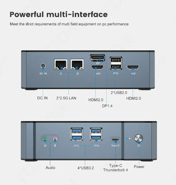Super Deal Mini PC 13th Gen Intel i9-13900H Mini Computers(14 Cores,20 Threads) 64GB DDR4 & 4TB SSD Windows 11 Desktop PC WiFi