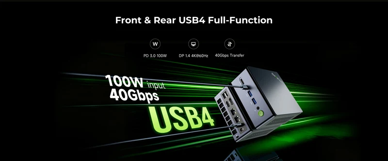 GMKtec Mini Pc M7 Ultra NUCBOX AMD Ryzen7 PRO 6850H AMD Radeon™ 680M Window 11 Pro WIFI 6 BT 5.2 USBC 4.0
