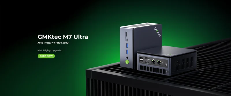 GMKtec Mini Pc M7 Ultra NUCBOX AMD Ryzen7 PRO 6850H AMD Radeon™ 680M Window 11 Pro WIFI 6 BT 5.2 USBC 4.0