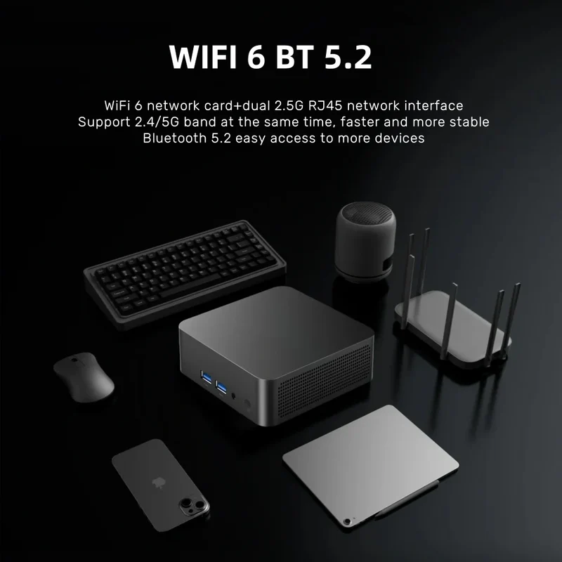 Windows 11 MiniPC Intel Core i9 10980HK Intel N150 16GB 32GB RAM WIFI6 BT5.2 4K 1TB 2TB SSD 1000Mbps Protable Gaming Computer PC