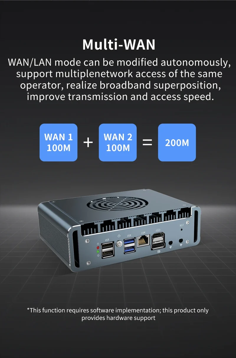 Topton Solid i7 13620H i3 1220P N300 Core 3 100U Firewall Mini PC 6x2.5G LAN DDR5 NVMe Proxmox pfSense OPNsense Mini Computer