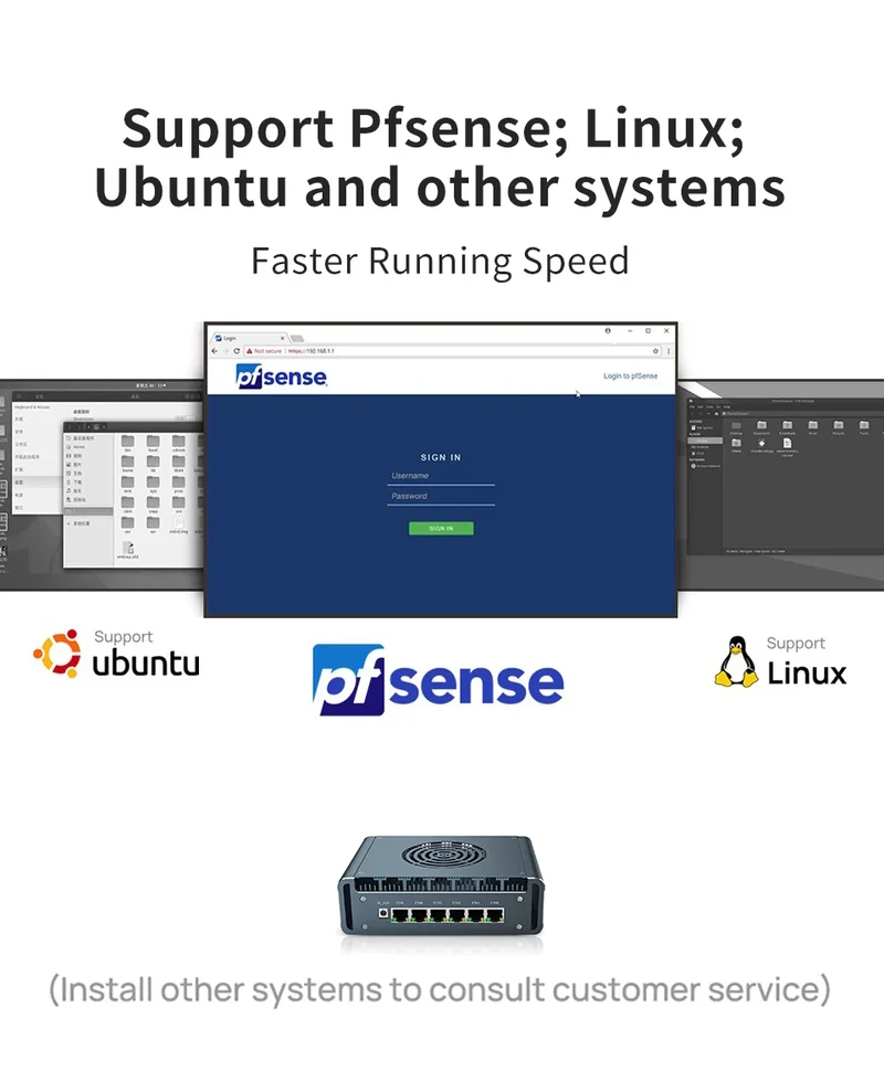 Topton Solid i7 13620H i3 1220P N300 Core 3 100U Firewall Mini PC 6x2.5G LAN DDR5 NVMe Proxmox pfSense OPNsense Mini Computer