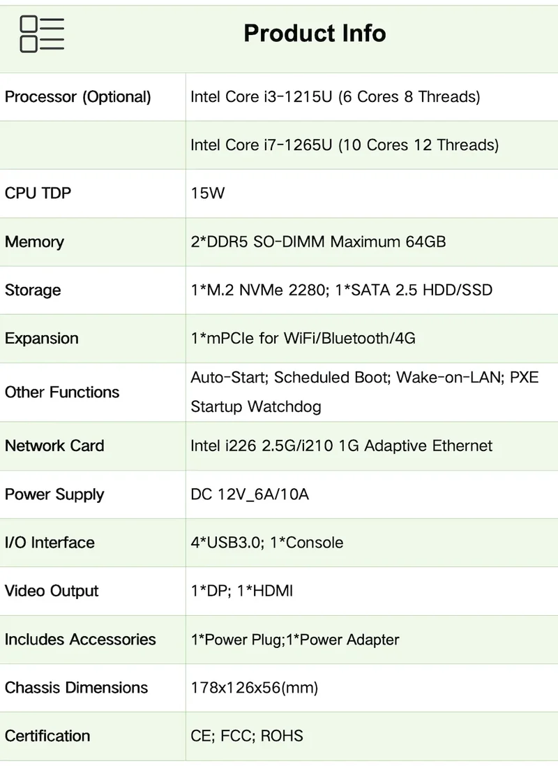 Topton Solid i7 13620H i3 1220P N300 Core 3 100U Firewall Mini PC 6x2.5G LAN DDR5 NVMe Proxmox pfSense OPNsense Mini Computer