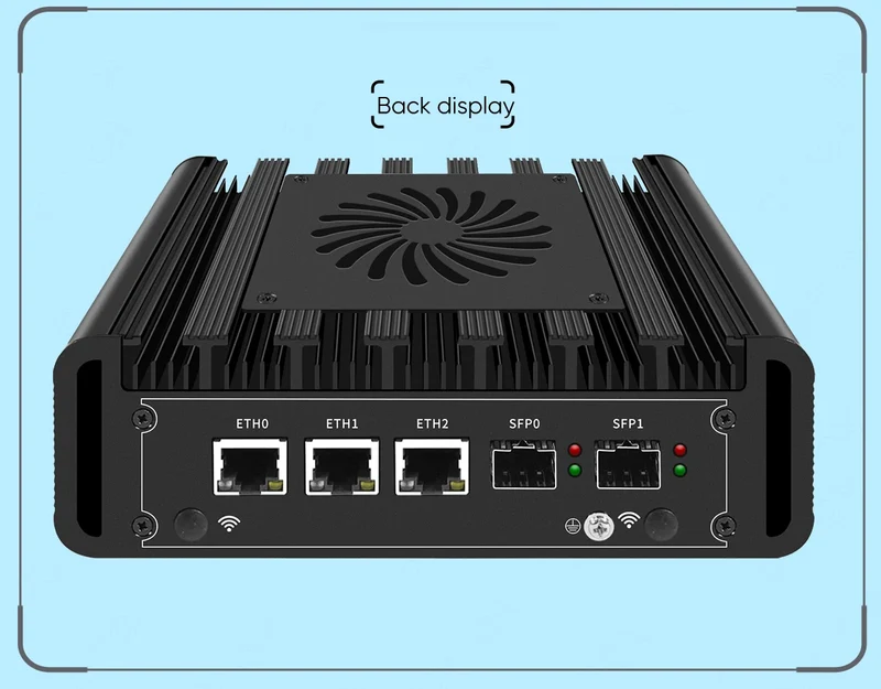 2x10G SFP+ Solid Firewall Mini PC 3x2.5G i226-V Lans Intel i3 N300 N150 N100 DDR5 NVMe Proxmox pfSense OPNsense Home Server Host