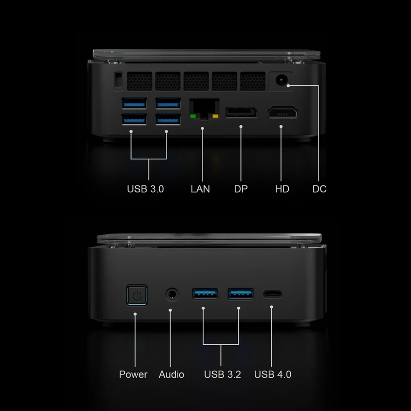 Chatreey AN3P Mini PC R7 H 255 Gaming Desktop Computer with WiFi 6/Bluetooth 5.2/HDMI/DP