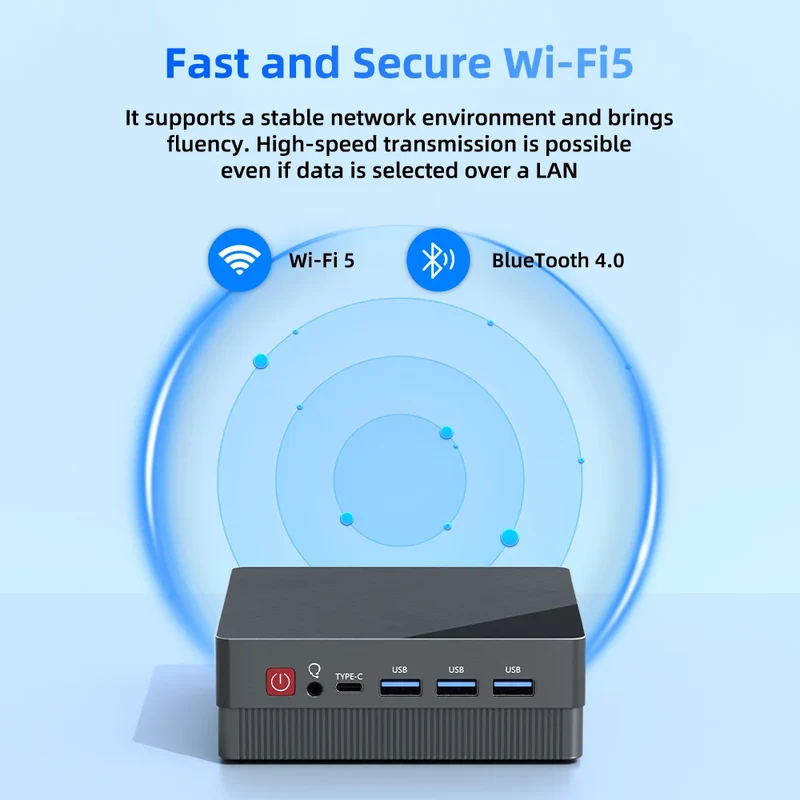 TexHoo Mini PC AMD R7 5800H 7730U up to 16G DDR4 512G NVMe Dual HDMI DP Wifi6 WDesktop Gaming Computer Dual Network Ports