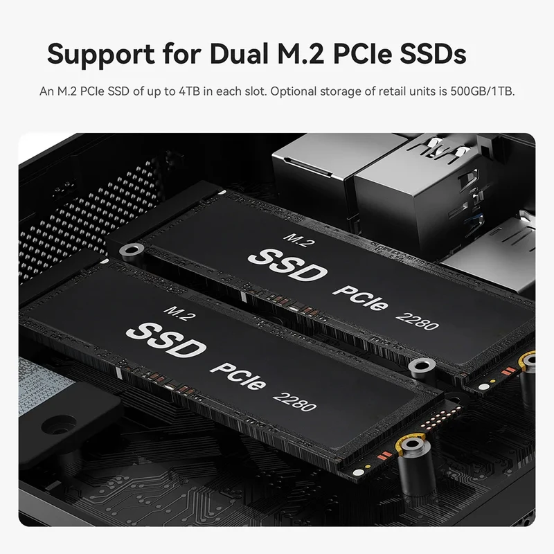 Beelink Mini PC SER5 Max AMD R7 6800U 7735HS R5 5500U R3 3200U 16G 500G NVME Windows Type-C Triple Screen Gamer Mini Computer