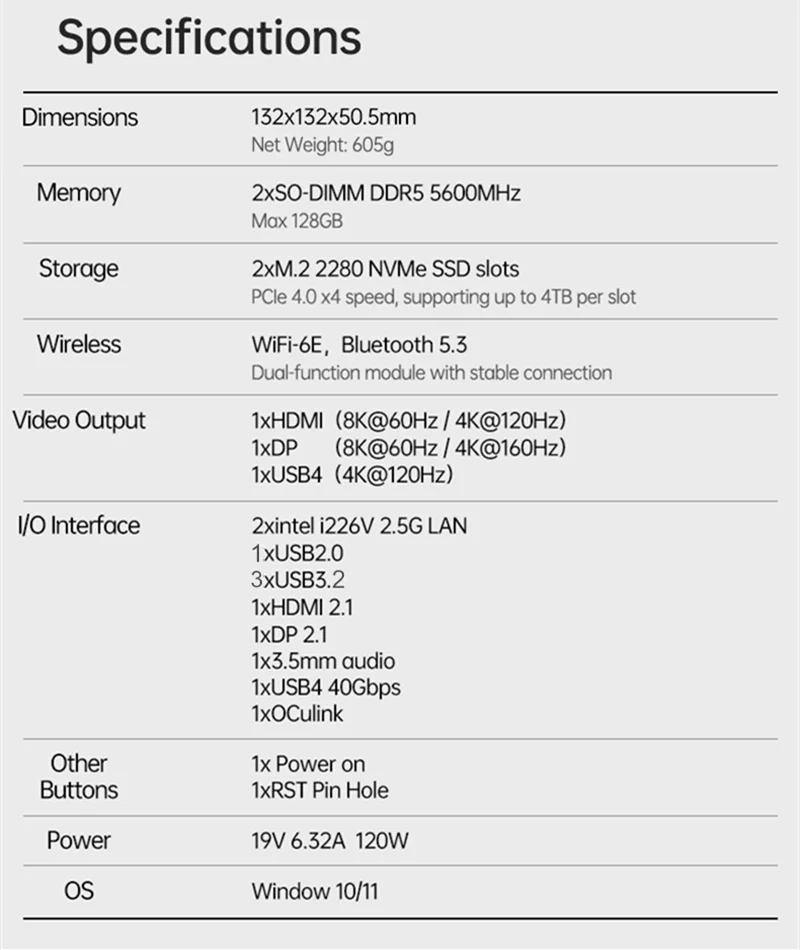 Topton Gaming Mini PC OCuLink AMD Ryzen AI 9 HX 370 ES AI 7 PRO 350 ES USB4 2x2.5G LAN 2xNVMe Desktop Computer Windows 11 WiFi6E
