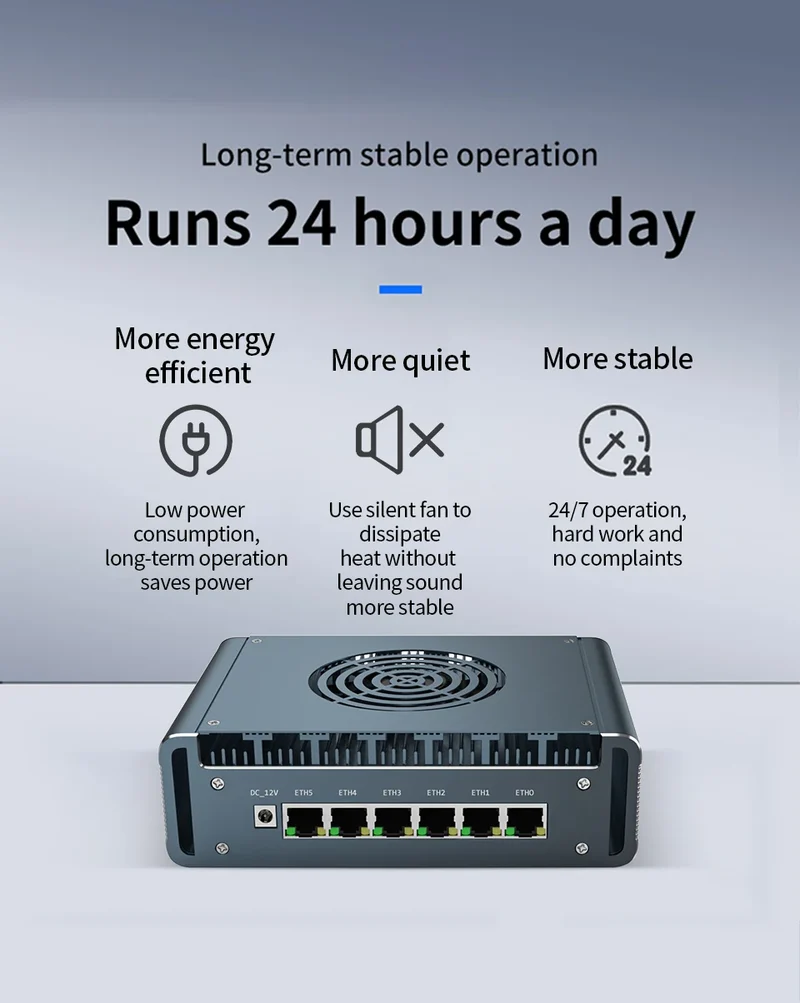 Topton Intel Core i7 13620H i3 1220P N300 3 100U Firewall Mini PC 6x2.5G LAN DDR5 NVMe Proxmox pfSense OPNsense Mini Computer