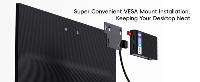 MeLE Fanless Mini PC Stick N100 8GB 128GB 256GB , Mini Computer Dual HDMI, WiFi5 Gigabit Ethernet, USB Type-C PD3.0 PCG02 Pro