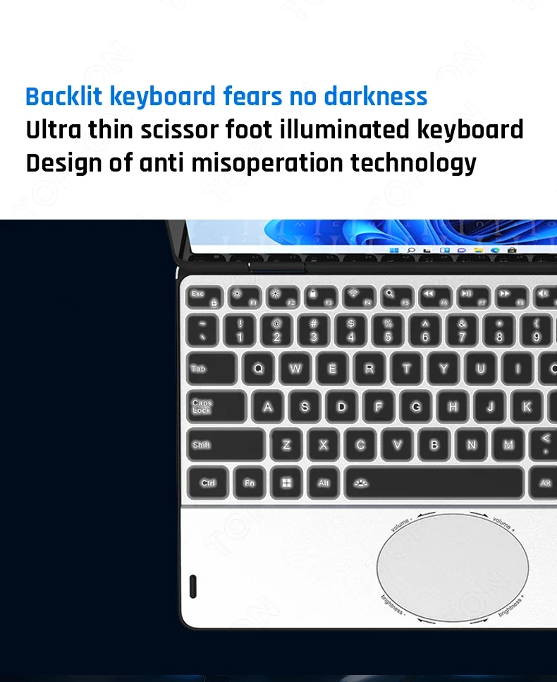 Topton L20 360° YOGA Intel N100 Laptop 10.95 inch IPS Touch Book Max 32G DDR4 2T SSD Portable Office Notebook Mini PC Tablet