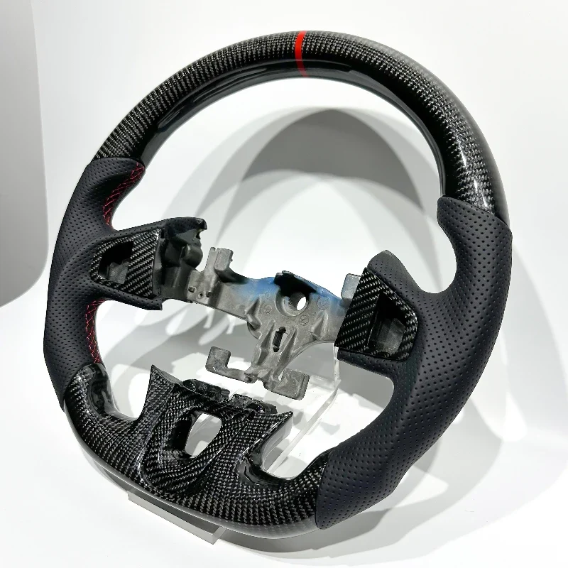 European Warehouse Black Carbon Fiber Spot Delivery Directly and Perforated Leather Red Top Line for Renault Megane RS Megane 3
