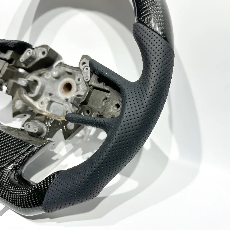 European Warehouse Spot Delivery Directly Black Carbon Fiber and Perforated Leather Red Top Line for Renault Megane RS Megane 4