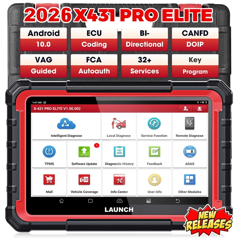 2026 Hot LAUNCH X431 PRO ELITE PROS ELITE All System Car Diagnostic Tool OBD2 Scanner with 2 Years Free Update