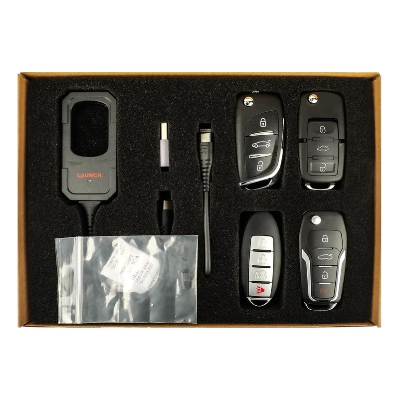 LAUNCH remote maker X431 key programming equipment with 4 universal remotes 1 super chip immobilizer tool IMMO compatible