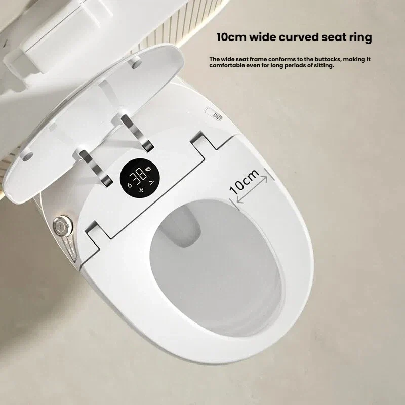 Wall Mounted Built in Oval Toilet with Built in Water tank Fully Automatic Siphon Type Wall Mounted Smart Toilet for Home Use