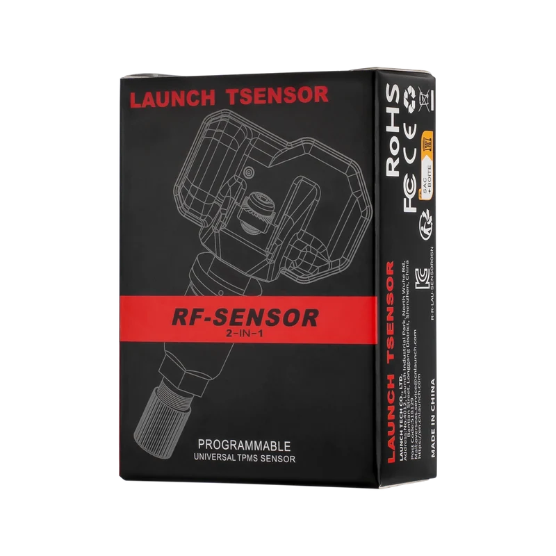 LAUNCH RF tire pressure sensor TSENSOR-05N overseas configuration adjustable angle aluminum alloy black