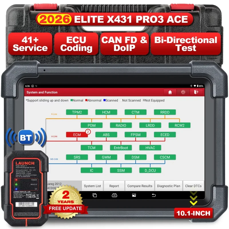 X431 Pro3 Diagnostic Magic ACE Upgraded Version Bidirectional Scan DBSCar VII Connection Professional Level OEM
