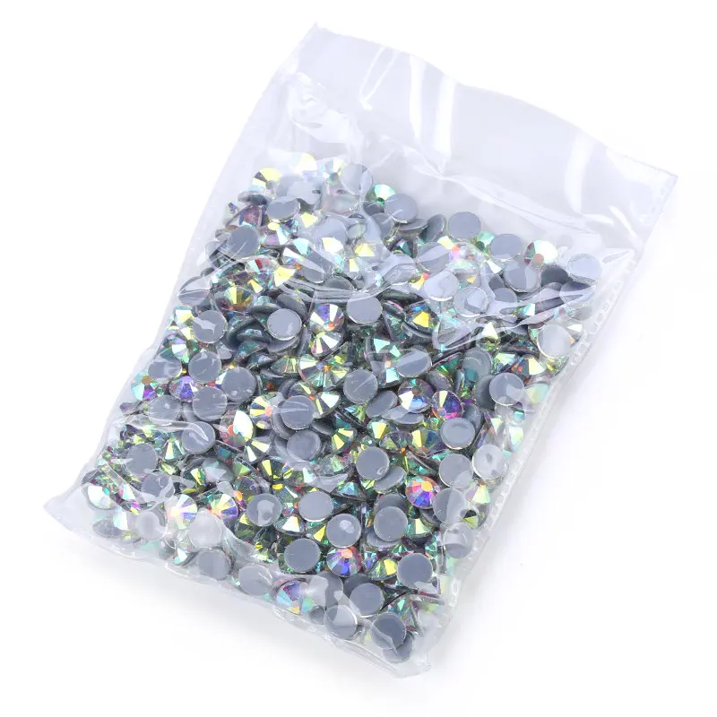 Pujiang Crystal Ab SS3-SS40 Hot Fix Clear Flatback Strass Sewing Rhinestones Hotfix Transfer DMC Stones for Fabric Garment