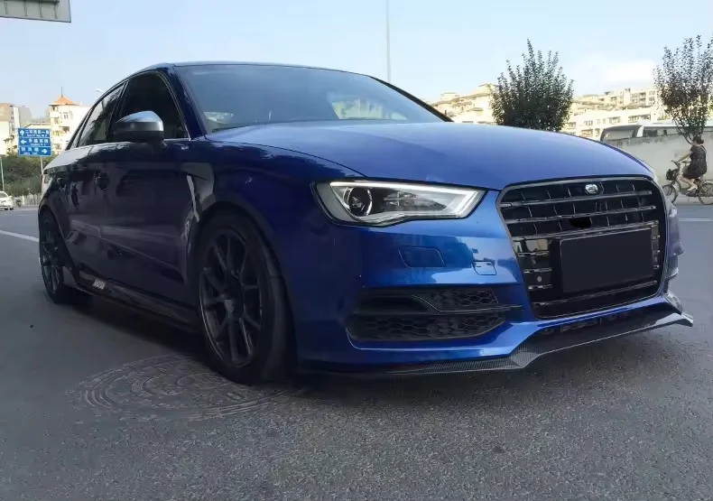 Car A3 S3 Front Bumper S3 Style Body Kits With Gloss Black for Audi A3 8V S3 8V5807065GRU 2013 2014 2015 2016