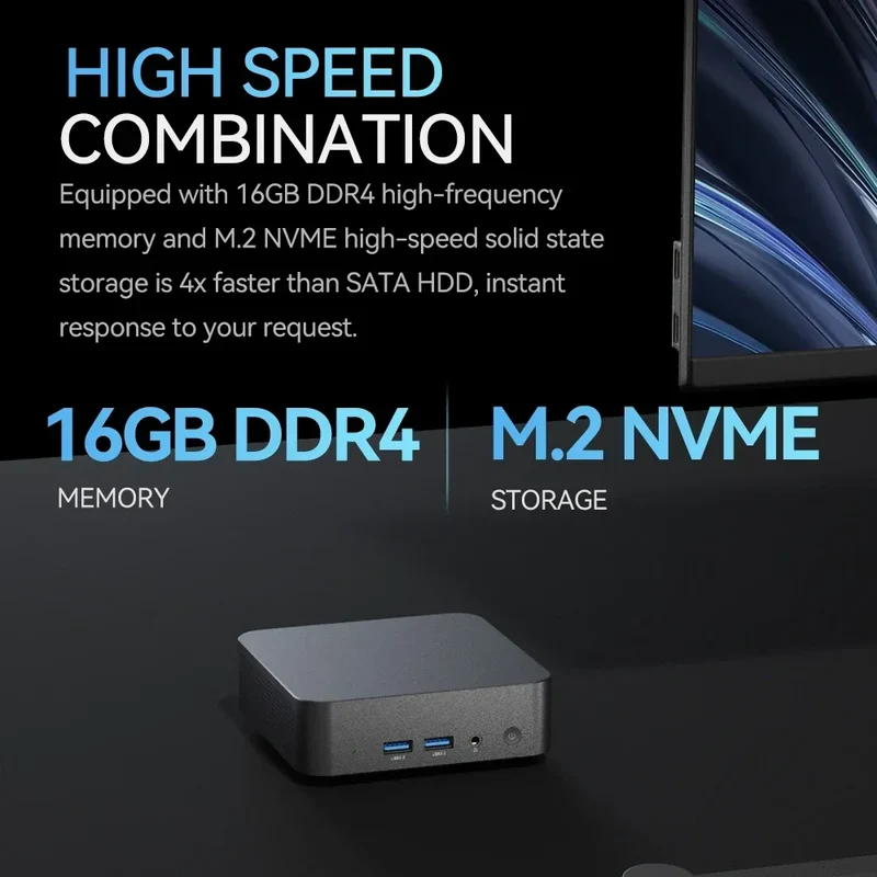 Mini Gaming PC Desktop Windows 11 Pro Intel Core I9 8950HK Mini PC 16GB DDR4 1TB SSD PC Gamer Computer Dual WIFI 6 BT5.2 4K HD