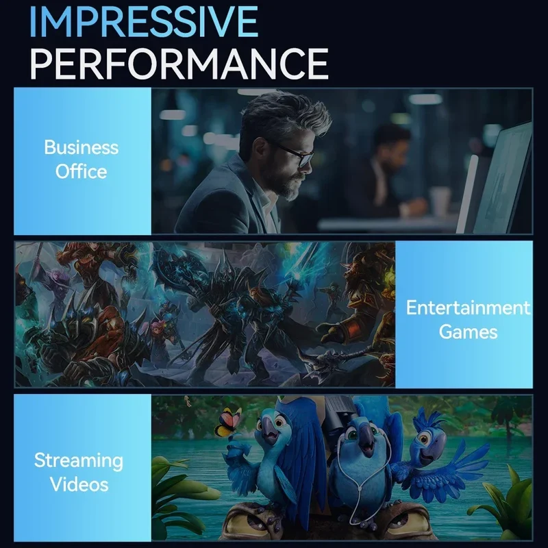 Mini Gaming PC Desktop Windows 11 Pro Intel Core I9 8950HK Mini PC 16GB DDR4 1TB SSD PC Gamer Computer Dual WIFI 6 BT5.2 4K HD