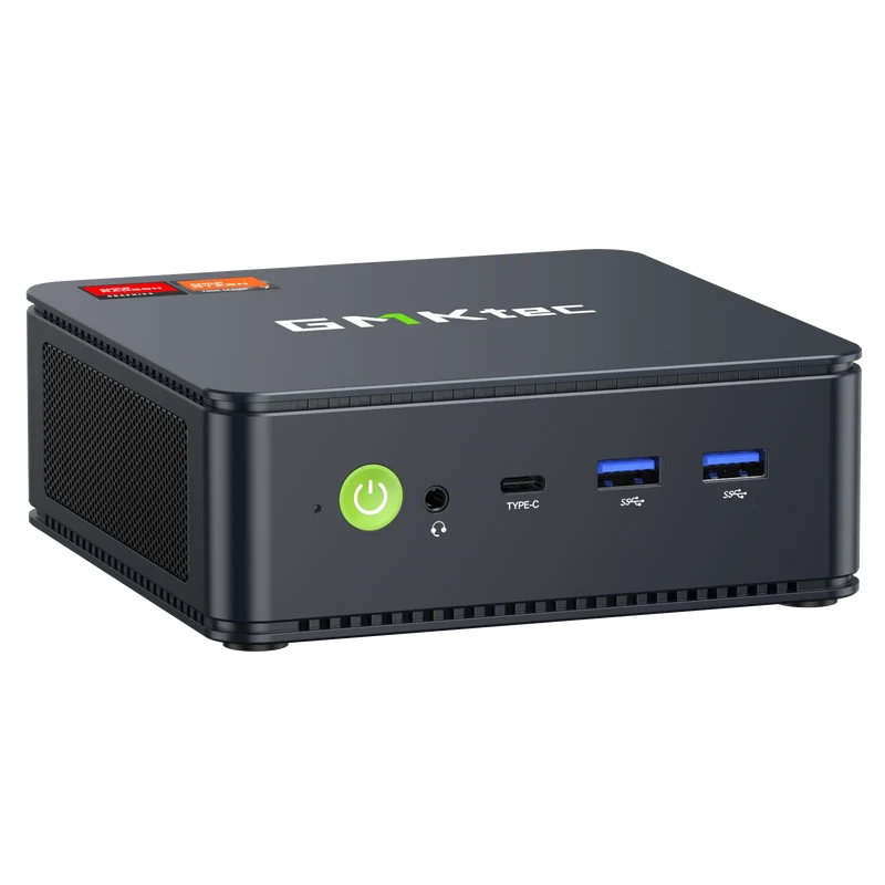 AittactXGMKtec M6 Ultra AMD Ryzen 5 7640HS Mini PC DDR5 M.2 SSD Windows 11 Pro WiFi 6E BT5.2 2.5G LAN Desktop Gaming Office PC