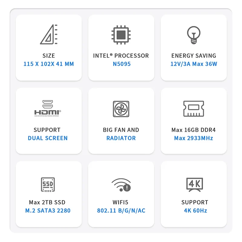 Beelink Mini S13 Intel Twin Lake N150 S12 Pro N100 16G 500G Windows 11 Mini S 11th N5095 DDR4 8GB 128GB Desktop Computer N95