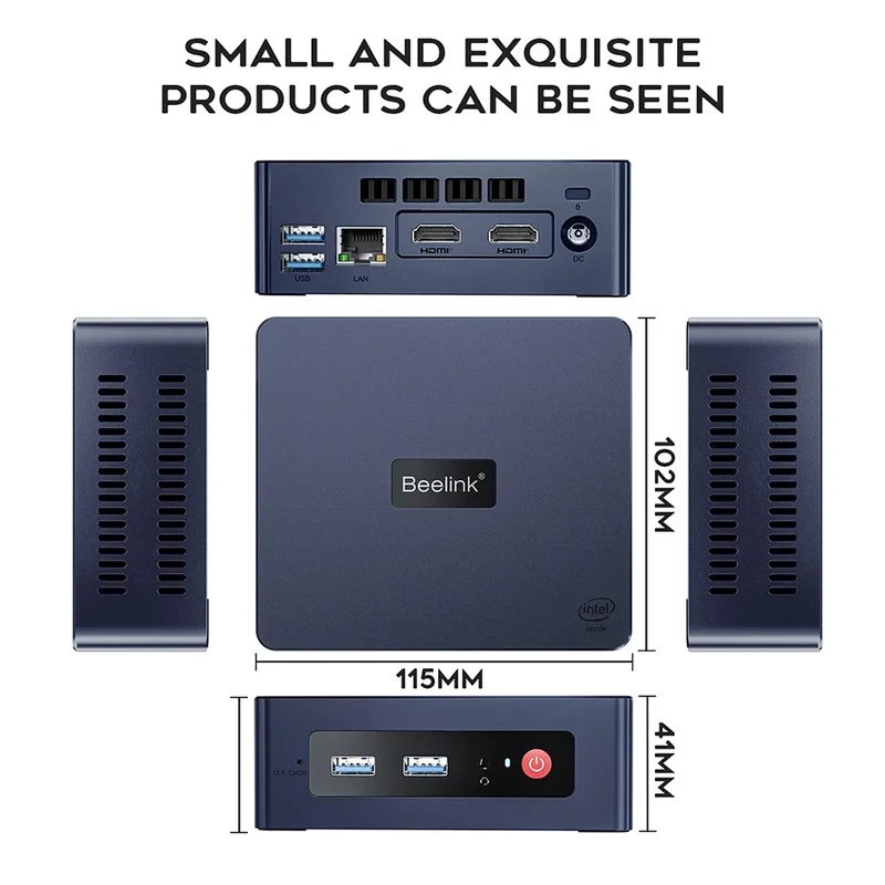 Beelink Mini S13 Intel Twin Lake N150 S12 Pro N100 16G 500G Windows 11 Mini S 11th N5095 DDR4 8GB 128GB Desktop Computer N95