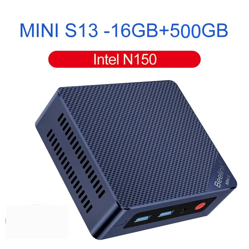 Beelink Mini S13 Intel Twin Lake N150 S12 Pro N100 16G 500G Windows 11 Mini S 11th N5095 DDR4 8GB 128GB Desktop Computer N95
