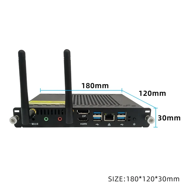 TexHoo OPS Mini PC Computer Intel Core I5 12450H Processor Windows 11 Pro For Conference Teach Screen Built-in Host Module WiFi