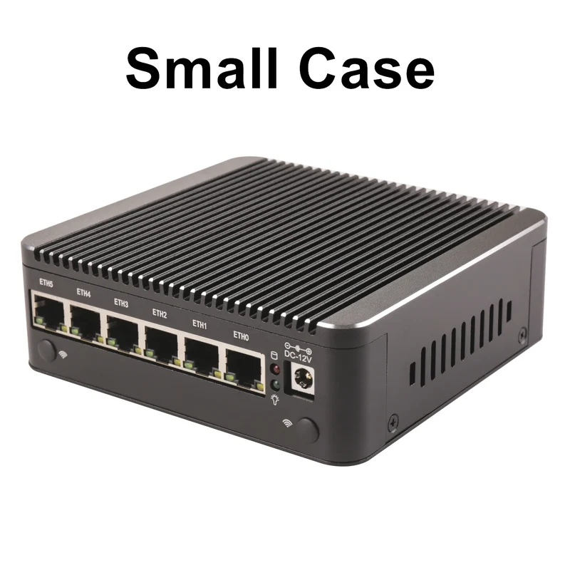 Intel N100 8505 7505 6305 6x i226-V 2.5G Firewall Server Fanless Mini PC DDR4 NVMe 1*COM Type-C pfSense OPNsense Mini Computer