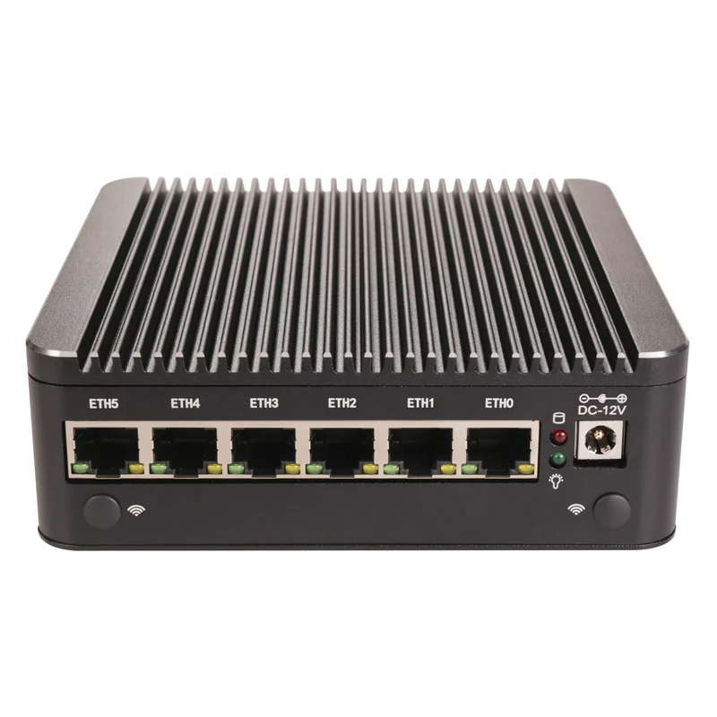 Intel N100 8505 7505 6305 6x i226-V 2.5G Firewall Server Fanless Mini PC DDR4 NVMe 1*COM Type-C pfSense OPNsense Mini Computer