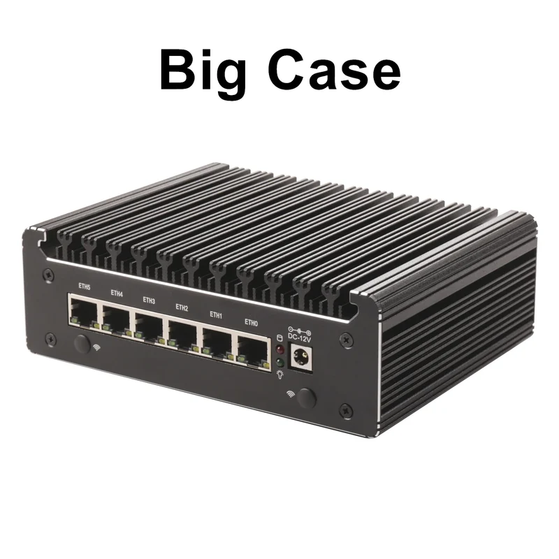 Intel N100 8505 7505 6305 6x i226-V 2.5G Firewall Server Fanless Mini PC DDR4 NVMe 1*COM Type-C pfSense OPNsense Mini Computer