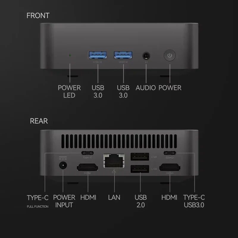 MINI Gaming PC Windows 11 Intel Core I9 10980hk 16GB 32GB RAM 1TB SSD WIFI 6 BT5.2 4K HD Mini Gaming Office Study PC
