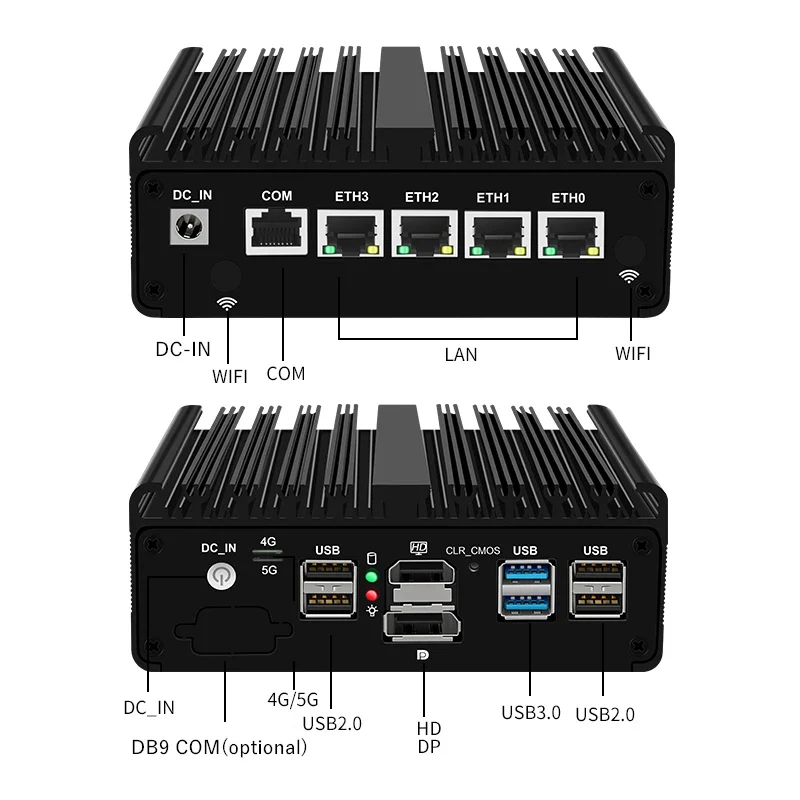 Topton New Intel N150 Firewall Computer J6412 J5005 6305 Soft Router 4x2.5G i226 LAN Industrial Fanless Mini PC pfSense OPNsense