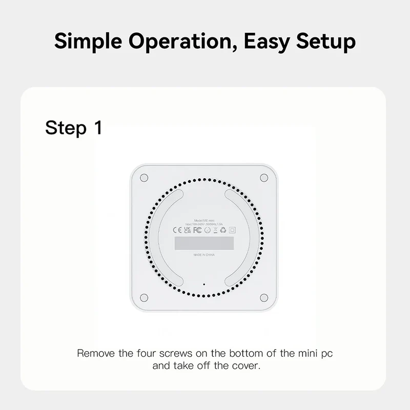 Beelink ME Mini ME Pro Intel Twin Lake N150 LPDDR5 4800MHz 16GB RAM 1T SSD WiFi6 4K Dual Lan Home Network Storage NAS Mini Host