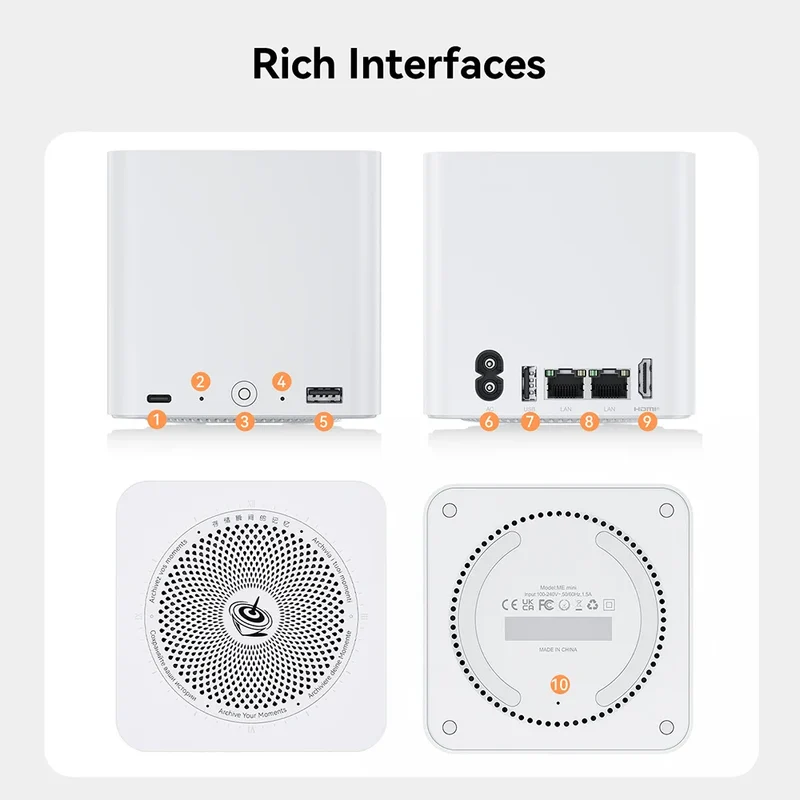 Beelink ME Mini ME Pro Intel Twin Lake N150 LPDDR5 4800MHz 16GB RAM 1T SSD WiFi6 4K Dual Lan Home Network Storage NAS Mini Host