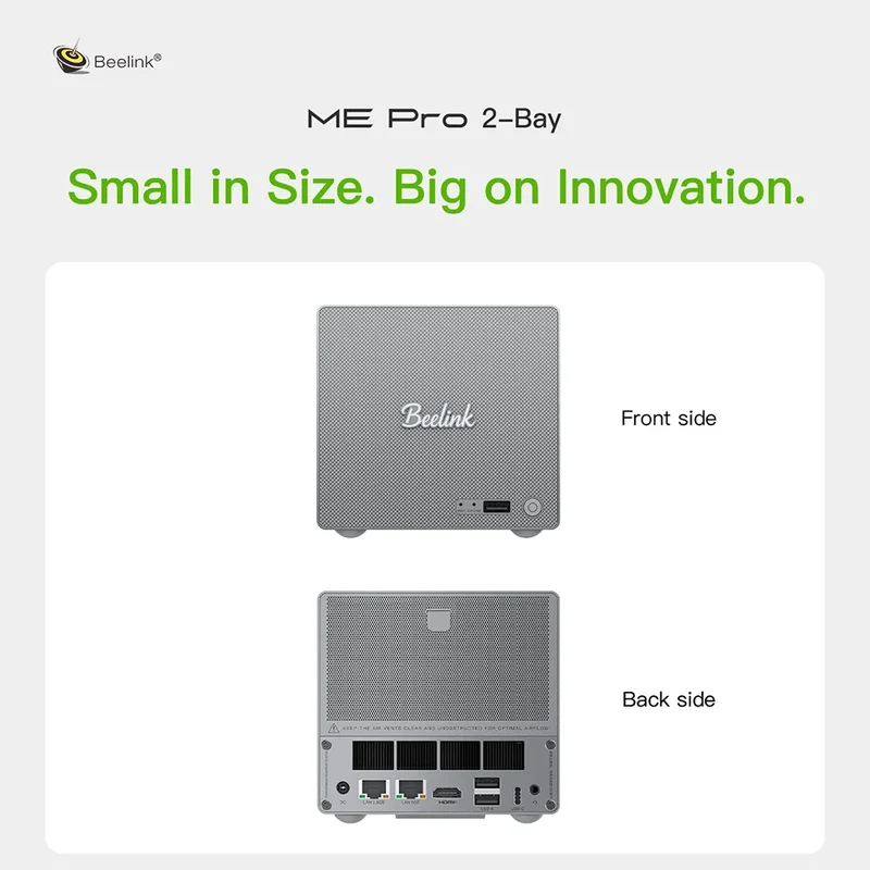 Beelink ME Mini ME Pro Intel Twin Lake N150 LPDDR5 4800MHz 16GB RAM 1T SSD WiFi6 4K Dual Lan Home Network Storage NAS Mini Host