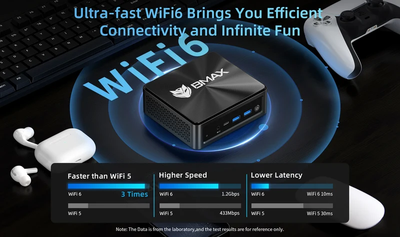 BMAX B9 Power Mini PC with Intel i9-12900HK 14-Core, 24GB DDR5 1TB NVMe SSD, Windows 11, Iris Xe Graphics, Dual 4K, WiFi 6