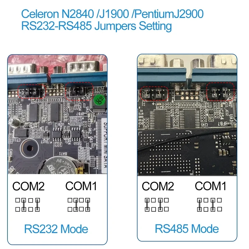 BEBEPC Fanless Industrial Mini PC with Intel Celeron J6412 J1900 Support Linux Computer with 2xRS232/485 2xGbE LAN Win10 Ready
