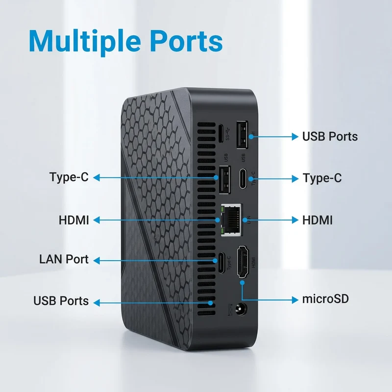2026 Intel Core I9-8950HK Gaming Mini PC 16GB RAM 1TB/2TB SSD 4K WiFi6 BT5.2 Compact Mini Desktop Computer For Office Gaming