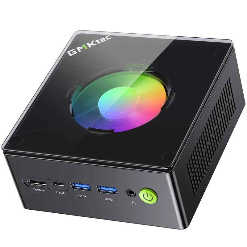 GMKtec Mini PC K11 K8 PLUS M7 AMD Ryzen R9 8945HS R7 8845HS 6850H Windows 11 WiFi6 2*DDR5 USB4.0 2.5G LAN OCulink Gamer Computer