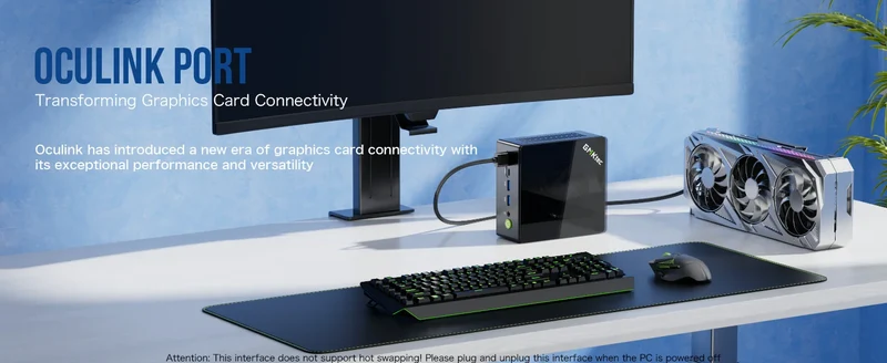 GMKtec Mini PC K11 K8 PLUS M7 AMD Ryzen R9 8945HS R7 8845HS 6850H Windows 11 WiFi6 2*DDR5 USB4.0 2.5G LAN OCulink Gamer Computer